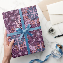 Maulbeer-Meerjungfrauen Geschenkpapier