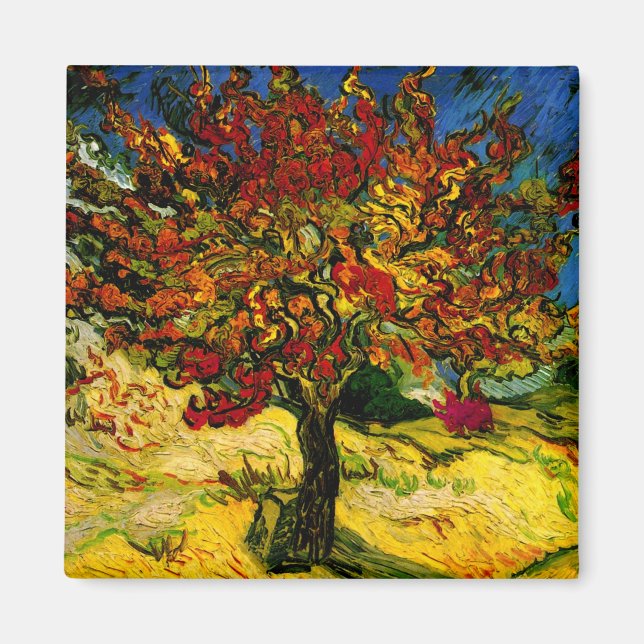 Maulbeerbaum Van Gogh Fine Art Magnet (Vorne)