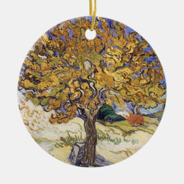 Maulbeerbaum Vincent van Goghs |, 1889 Keramik Ornament (Vorne)