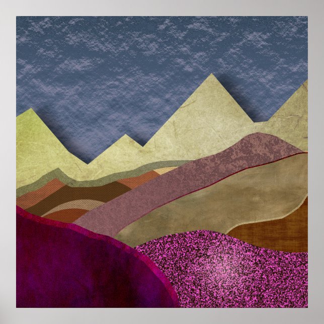 Maulbeerbäume Berge Poster (Vorne)