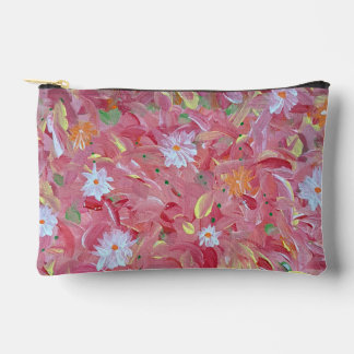 Maulbeere Red Floral Accessories Pouch Zubehörtasche