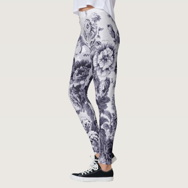Maulbeere tonte schwarzes u. weißes Vintages Leggings (Links)