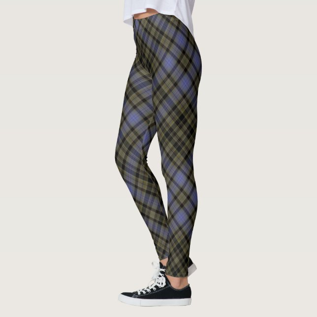 Maulbeerolivgrüner schwarzer großer leggings (Links)