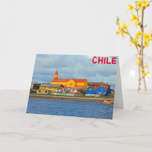 Maullin, Chile Karte (Gelbe Blume)