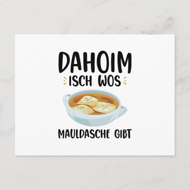 Maultaschen Postkarte (Vorderseite)