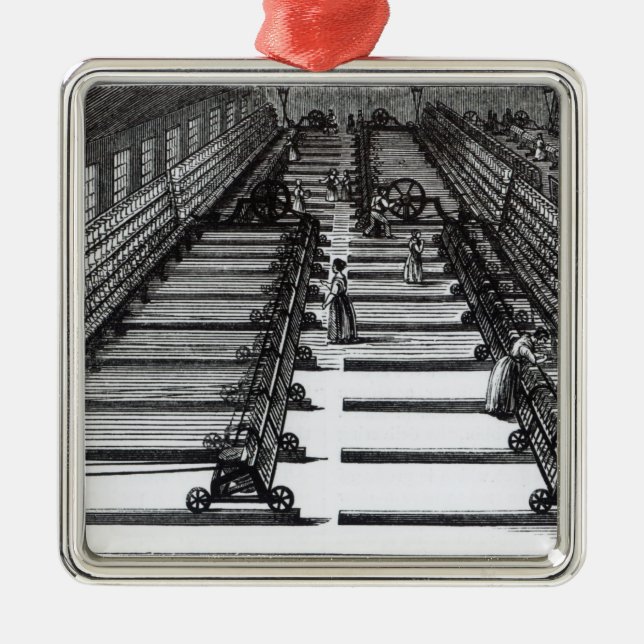 Maultier-Spinnen Silbernes Ornament (Vorne)