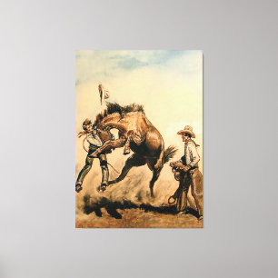 „Maultier“ Western Art von Will James Leinwanddruck
