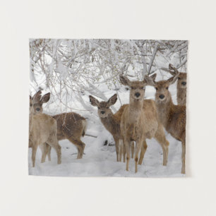Maultierhirsch Wyoming Wandteppich
