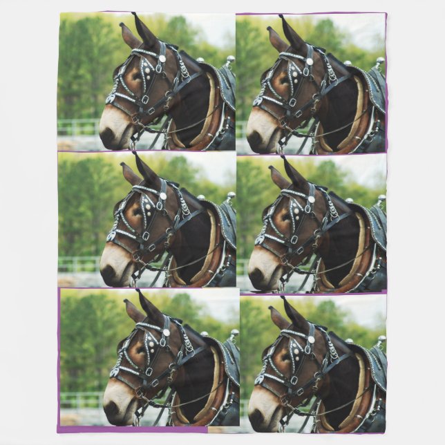 Maultiertage Fleecedecke (Vorderseite)