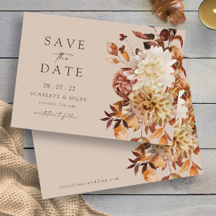 Maulwurf Herbstblätter Save The Date