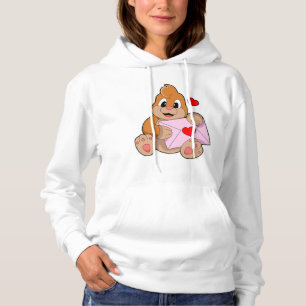 Maulwurf mit Herzumschlag Hoodie