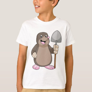 Maulwurf mit Schaufel T-Shirt