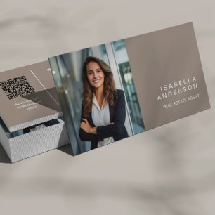 Maulwurf Moderne Immobilien Profi Foto QR Visitenkarte