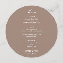Maulwurf-Rundes-Hochzeitsmenü