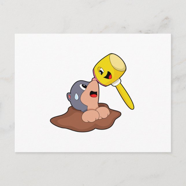 Maulwurfhammer Postkarte (Vorderseite)