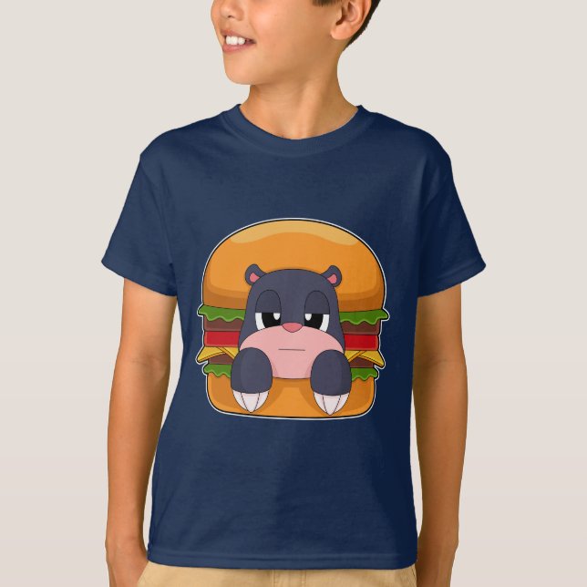 Maulwurfs-Cheeseburger T-Shirt (Vorderseite)