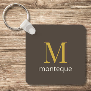 Maulwurfsluxus-Geschenk mit personalisiertem Monog Schlüsselanhänger