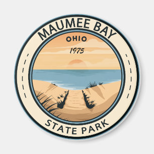 Maumee Bay State Park Ohio Vintage auf Deutsch Magnet