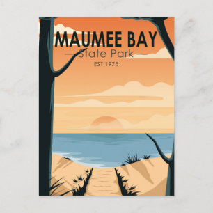 Maumee Bay State Park Ohio Vintage auf Deutsch Postkarte