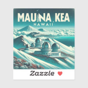 Mauna Kea Hawaii 3 Inch Vinyl Sticker