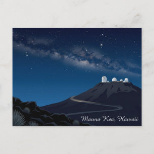Mauna Kea Hawaii USA Sterngucker-Reisepostkarte Postkarte
