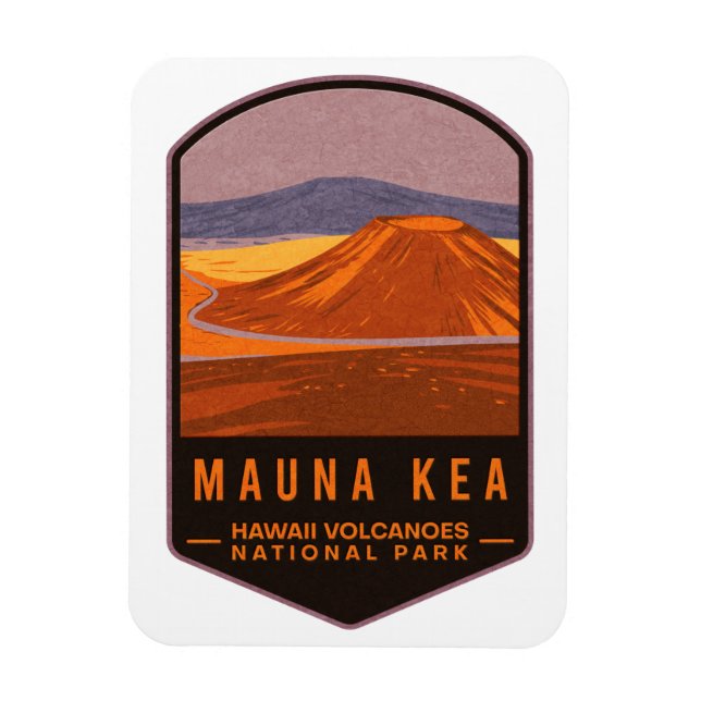 Mauna Kea Hawaii Volcanoes-Nationalpark Magnet (Vertikal)