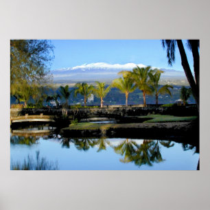 Mauna Kea mit Snow Poster