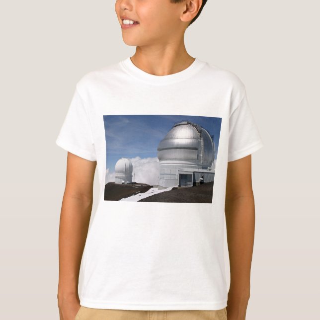 Mauna Kea Observatorien, Zwillings-Teleskop T-Shirt (Vorderseite)