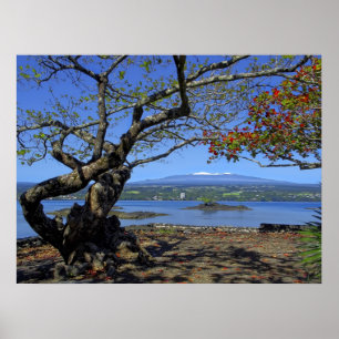 MAUNA KEA OVER HILO BAY POSTER