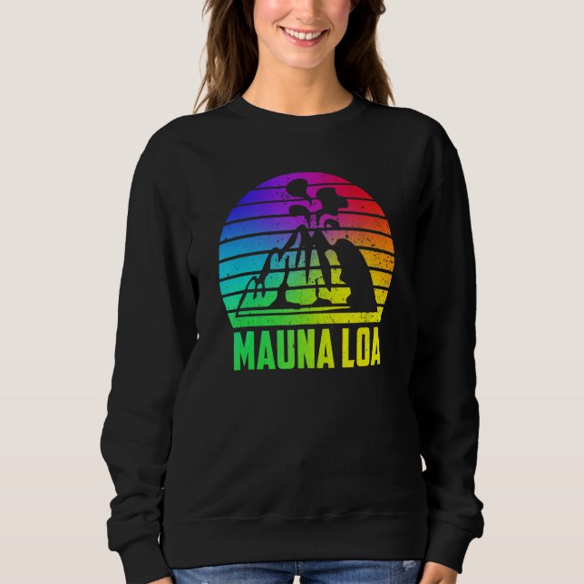Mauna Loa Hawaii Vulkane Nationalpark Vulkanisch Sweatshirt (Vorderseite)