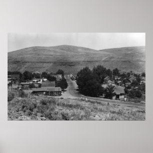 Maupin, Oregon Town View Business Section Poster