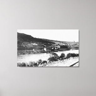 Maupin, Oregon und Deschutes River View Leinwanddruck