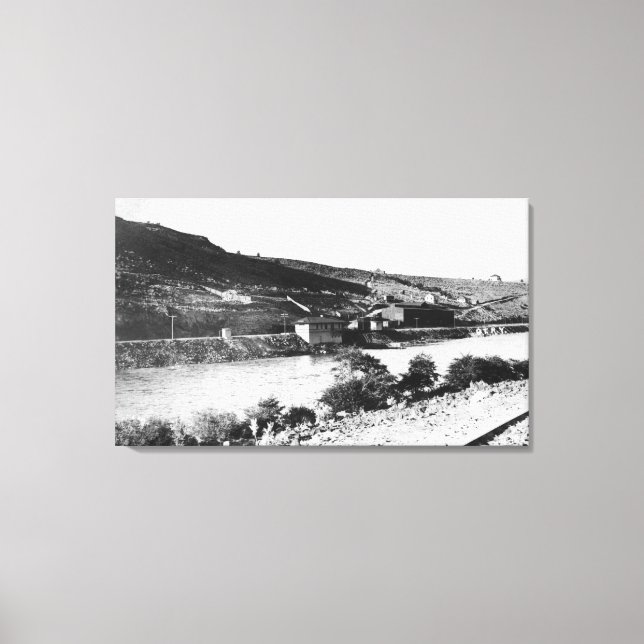 Maupin, Oregon und Deschutes River View Leinwanddruck (Vorderseite)