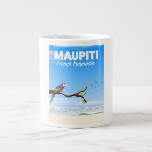 Maupiti Französisch Polynesien Reiseplakat Jumbo-Tasse