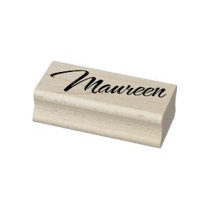 Maureen Name Cursive dekorative Skript-Schriftart Gummistempel