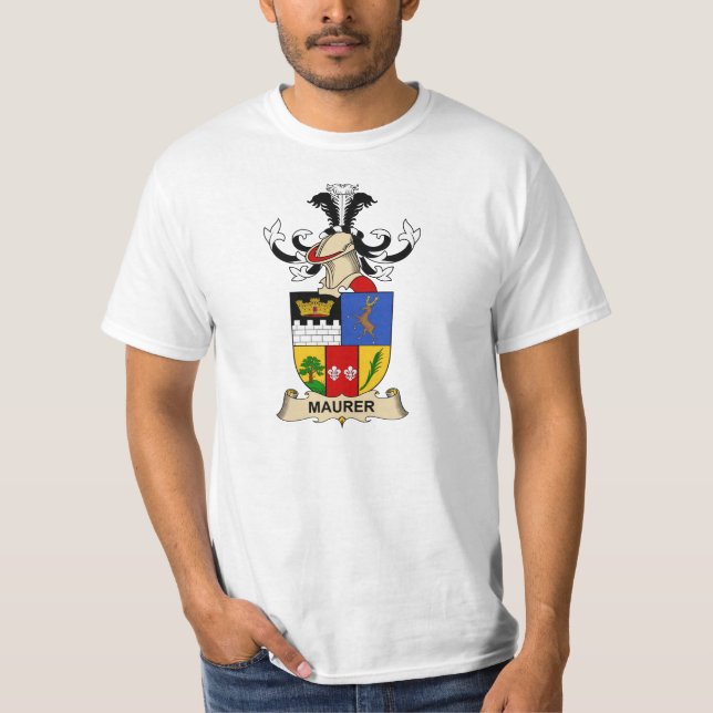 Maurer-Familienwappen T-Shirt (Vorderseite)