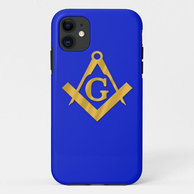 Maurer - Freimaurerblau Case-Mate iPhone Hülle (Rückseite)