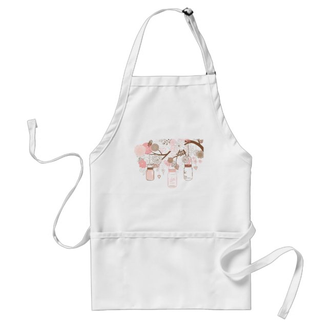 Maurer-Glas-Baum u. Blumen-Schürze Schürze (Vorne)