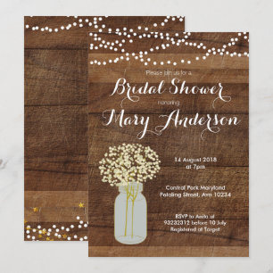 Maurer-Glas-Brautparty-Einladungen Einladung