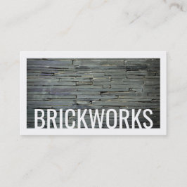 Maurerarbeit-graue Visitenkarte