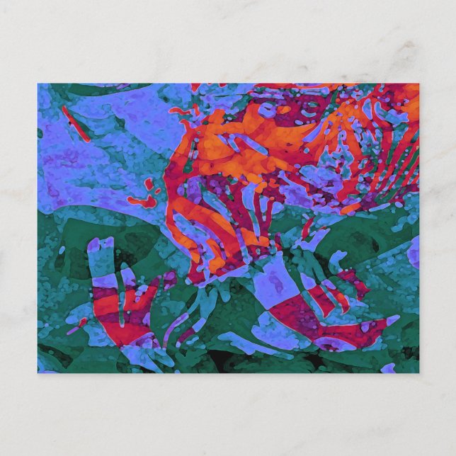 "Maurerarbeiten: Einführungs-" bunte Postkarte (Vorderseite)