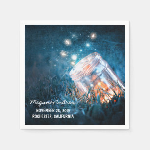 Maurerjar und Blaufireflies Serviette
