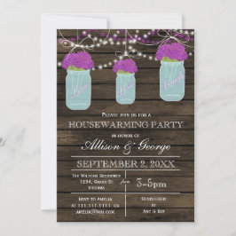 Maurerkirsche aus Stallholz rustikale Hauswärmung Einladung