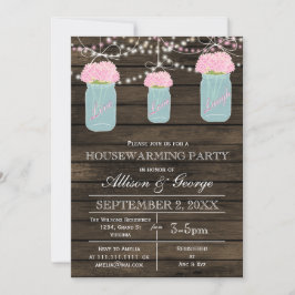 Maurerkirsche aus Stallholz rustikale Hauswärmung Einladung