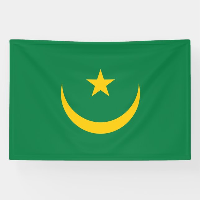 Mauretanien Alte Flagge Banner (Horizontal)