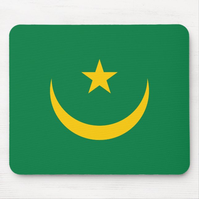 Mauretanien Alte Flagge Mousepad (Vorne)