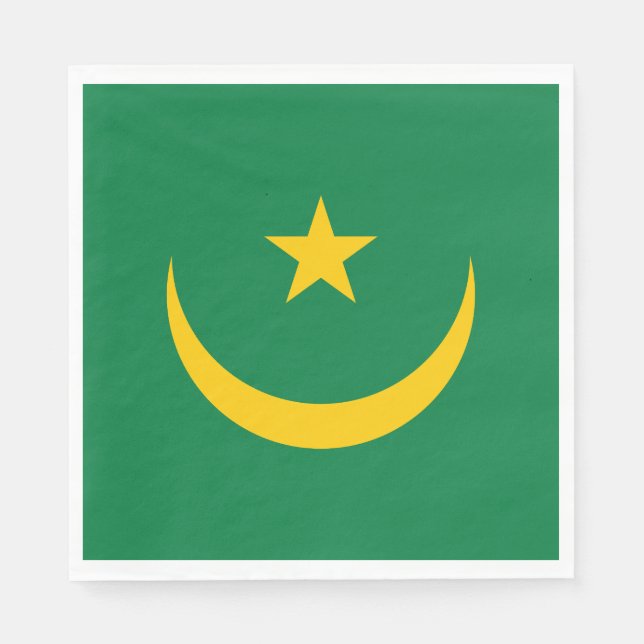 Mauretanien Alte Flagge Serviette (Vorderseite)