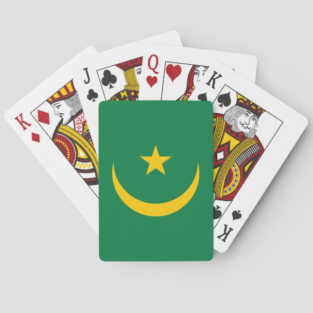 Mauretanien Alte Flagge Spielkarten (Rückseite)