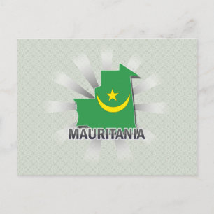 Mauretanien Flag Karte 2.0