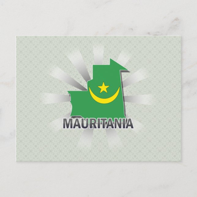 Mauretanien Flag Karte 2.0 (Vorderseite)